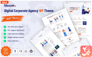 Maxzet - Digital Corporate Agency WordPress Theme