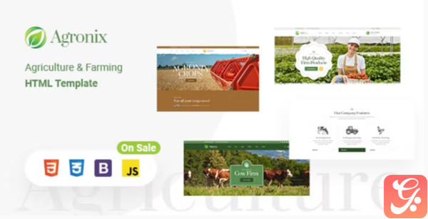 Agronix Organic Farm Agriculture HTML5 Template