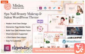 Mixlax - Beauty Spa Wellness Salon Makeup Shop WordPress Theme