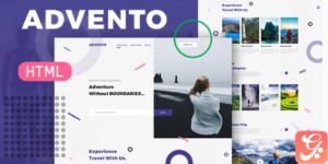Advento - Travel One Page HTML Template