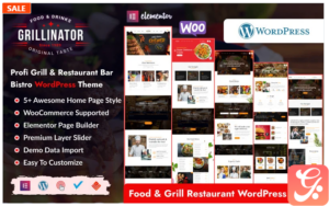 Grillinator - Food Grill Restaurant Elementor WordPress Theme