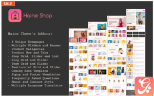 Haine - eCommerce Shop for Fashion, Clothing, and Online Store WooCommerce Theme