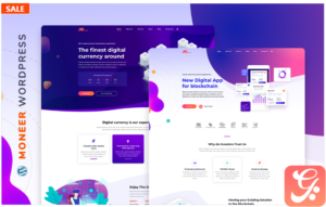 Moneer - Cryptocurrency WordPress Theme