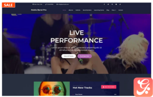Noble Band Pro - Elementor Music WordPress Theme