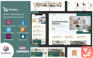 Fasher - Furniture Elementor WooCommerce Template