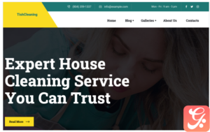 TishCleaning - Cleaning Services WordPress Theme