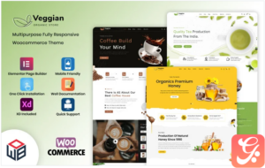 Veggian - Herbal Tea, Coffee & Honey Multipurpose WooCommerce Template