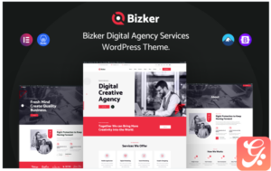 Bizker – Digital Agency Services WordPress Theme.