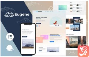 Eugene - Weather Forecast WordPress Theme
