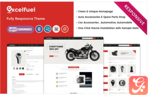 Excelfuel - The Automobile Store Responsive WooCommerce Theme