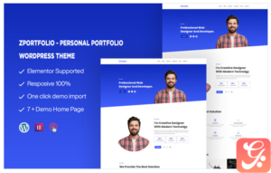 ZPortfolio - Personal Portfolio One page WordPress Theme