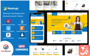 Washup - Home Cleaning & Essential Cleaning Tools WooCommerce Theme