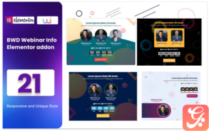 Webinar Info WordPress Plugin For Elementor