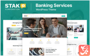 Stak - Banking, Loan Business and Finance WordPress Theme