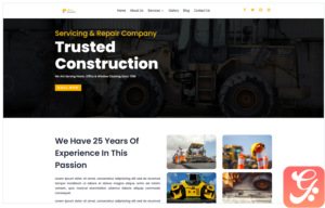 Taran Constrution Divi Wordpress theme