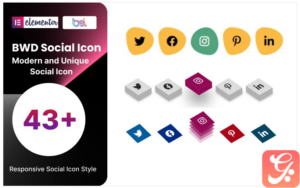 Social Icon WordPress Plugin For Elementor