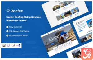 Roofen - Roofing & Fixing Services WordPress Theme