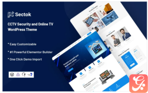 Sectok - CCTV Security and Online TV WordPress Theme