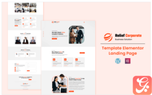 Relief Corporate - Business And Solution Landing Page
