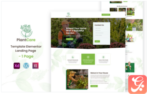 PlantCare - Landscape Gardening Services Elementor Landing Page