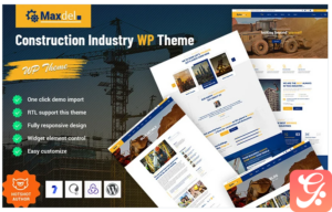 Maxdel - Construction Industry WordPress Theme