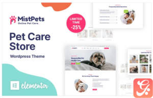 MistPets - Animal Care & Pet WordPress Theme