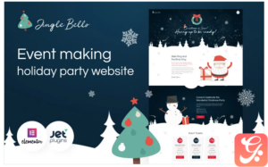 Jingle Bells - Event Making Holiday Party Website WordPress Theme