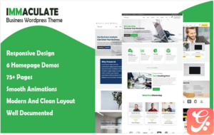 Immaculate Business - Multipurpose Consulting Wordpress Theme