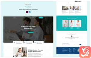 Health Wealth - Care Service Elementor Template Kit