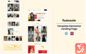 Fashionable - Word and Color Elementor Template Kit