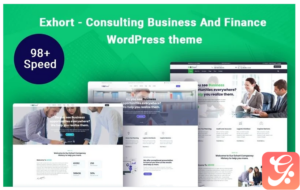Exhort - Consulting Business And Finance WordPress Theme