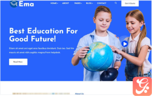 Eman - Kindergarten and Child Care WordPress Theme.