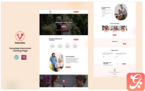 ElderElite - Home Care Services Elementor Template