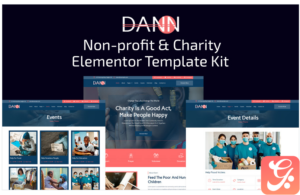 Dann - Non-profit & Charity Elementor Template Kit