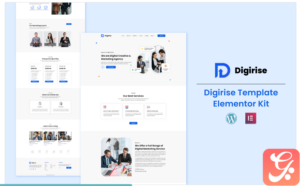 Digirise - Marketing Agency Ready to Use Elementor Template Kit