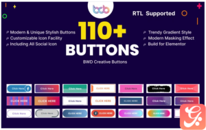 Creative Button WordPress Plugin For Elementor