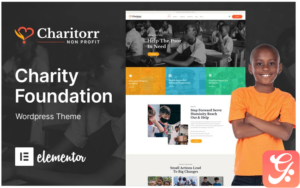 Charitorr - Nonprofit Charity and Donation WordPress Theme