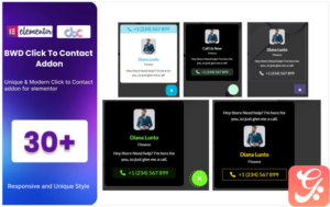 Click To Contact WordPress Plugin For Elementor