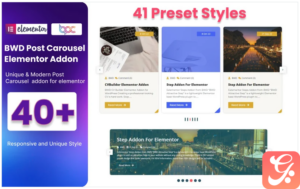 Blog Post Carousel WordPress Plugin For Elementor
