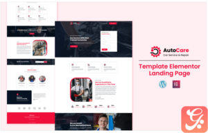 AutoCare - Car Repair Elementor Landing Page