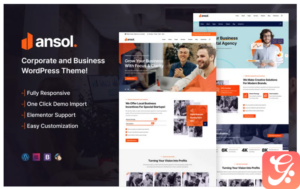 Ansol - Corporate and Business WordPress Theme