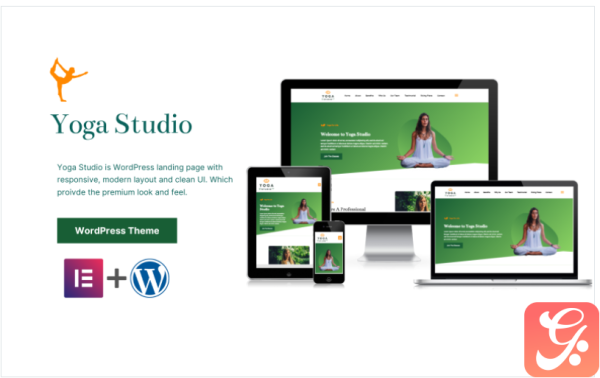 Yoga Studio Personalized WP Landing Page