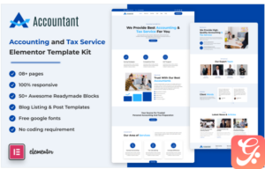 Accountant - Accounting and Tax Service Elementor Template Kit