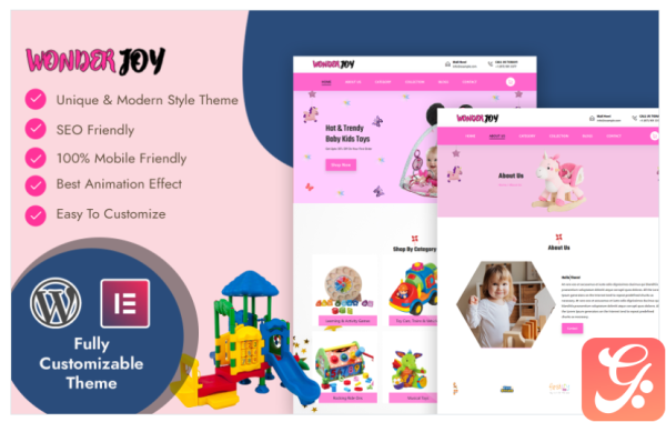 WonderJoy Toys Wordpress Template