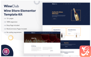 WineClub - Wine Store Elementor Template Kit
