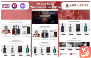 Vape Master - Vapers & Tobacco Shop WooCommerce Theme