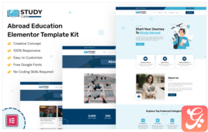 Studycare - Abroad Education Elementor Template Kit