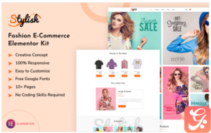 Stylish - Fashion E-commerce Elementor Kit