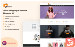 Shopee - Online Shopping E-commerce Elementor Kit