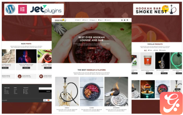 Smoke Nest - Hokkah Bar WordPress Theme